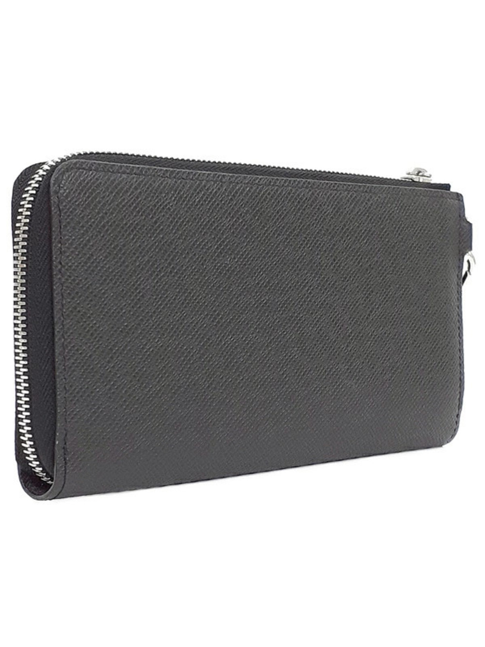 Louis Vuitton Dragonne Wallet Zippy Zipper Long Taiga Black